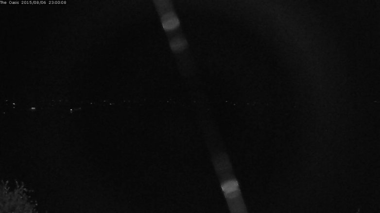 Lake Travis webcam, August 6, 2015 10:05 PM CT