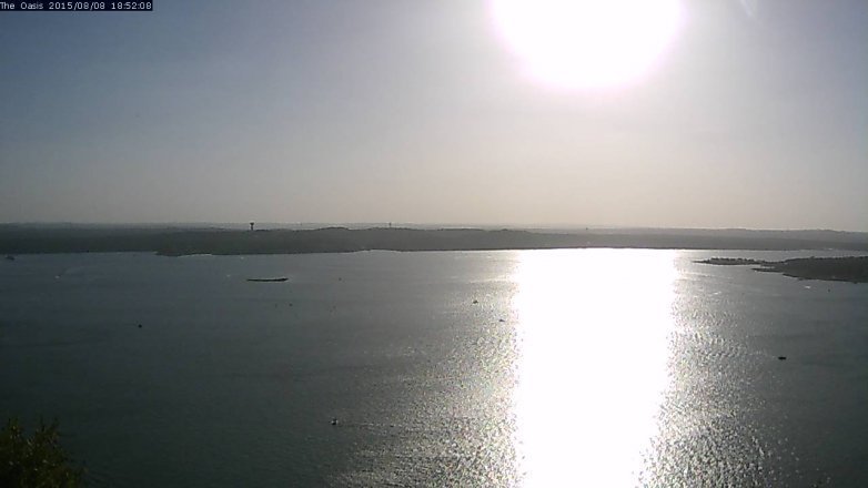 Lake Travis webcam, August 8, 2015 6:00 PM CT