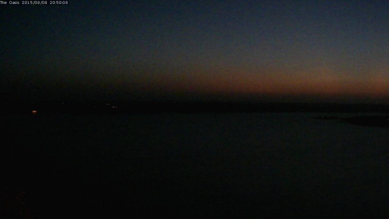 Lake Travis webcam, August 8, 2015 7:55 PM CT