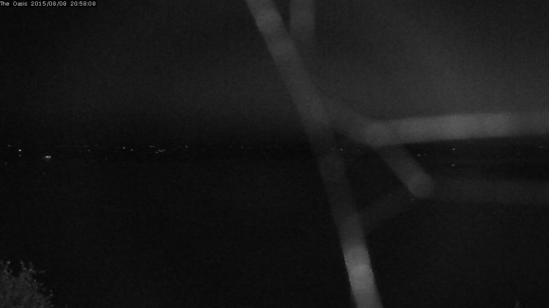 Lake Travis webcam, August 8, 2015 8:05 PM CT