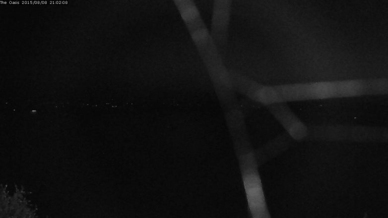 Lake Travis webcam, August 8, 2015 8:10 PM CT