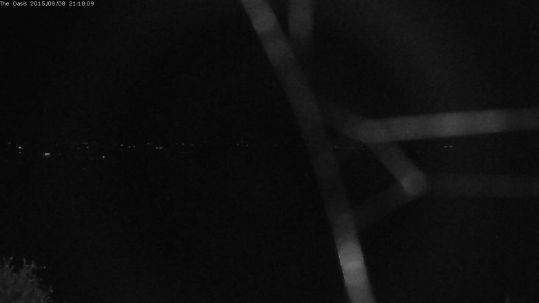 Lake Travis webcam, August 8, 2015 8:25 PM CT