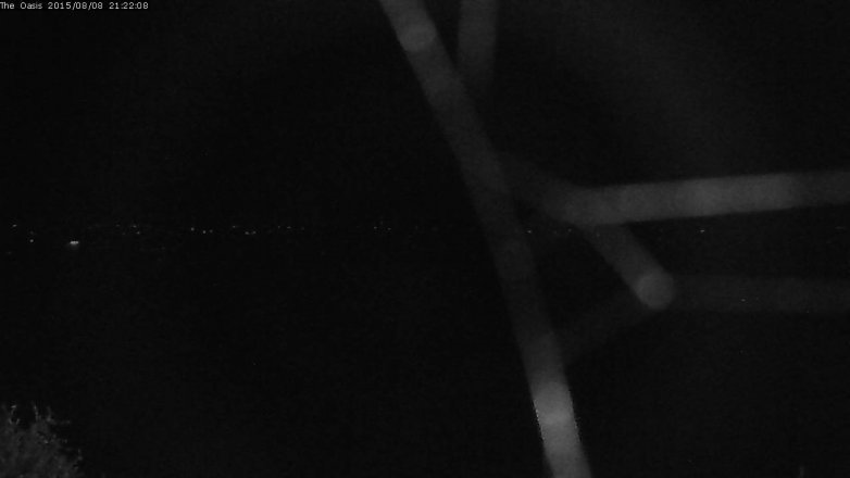 Lake Travis webcam, August 8, 2015 8:30 PM CT