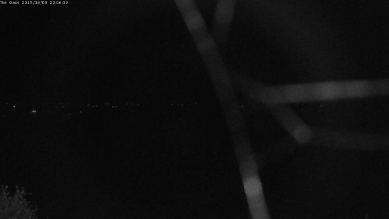 Lake Travis webcam, August 8, 2015 9:15 PM CT