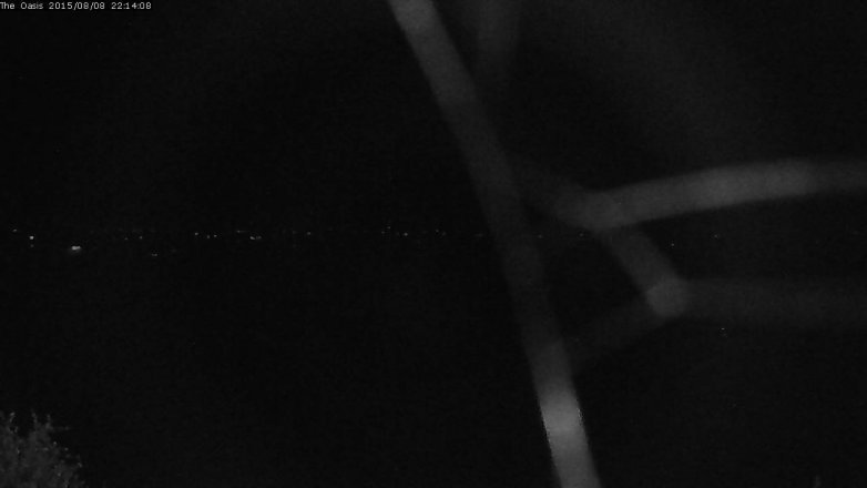 Lake Travis webcam, August 8, 2015 9:20 PM CT