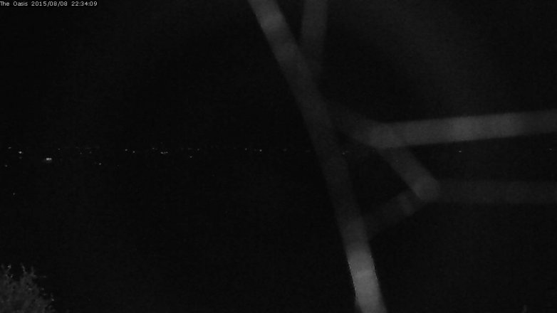 Lake Travis webcam, August 8, 2015 9:40 PM CT