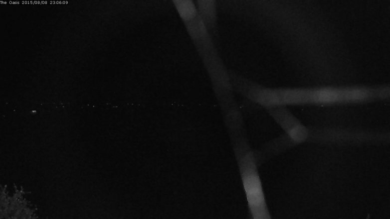 Lake Travis webcam, August 8, 2015 10:15 PM CT