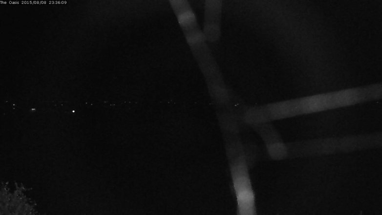 Lake Travis webcam, August 8, 2015 10:45 PM CT