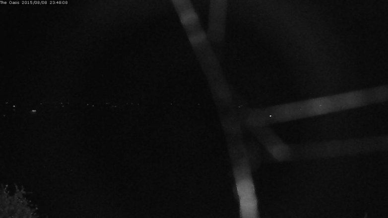 Lake Travis webcam, August 8, 2015 10:55 PM CT