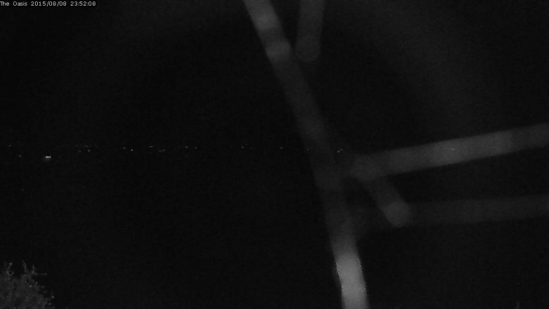 Lake Travis webcam, August 8, 2015 11:00 PM CT