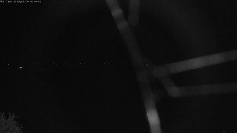 Lake Travis webcam, August 8, 2015 11:10 PM CT
