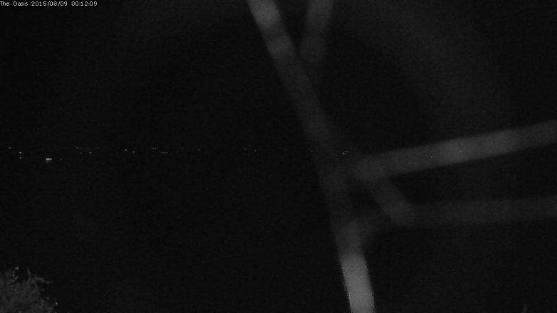 Lake Travis webcam, August 8, 2015 11:20 PM CT