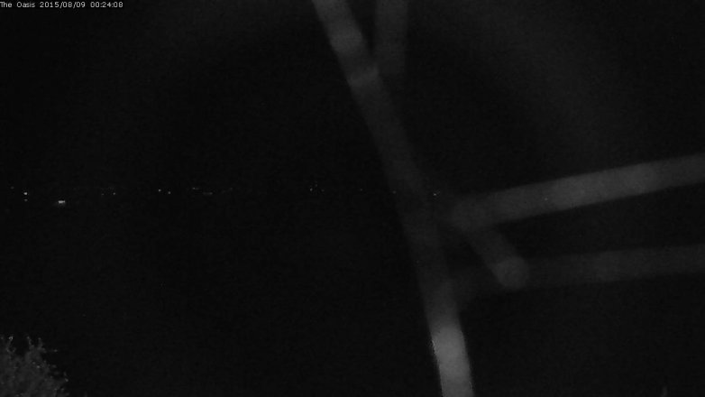 Lake Travis webcam, August 8, 2015 11:30 PM CT