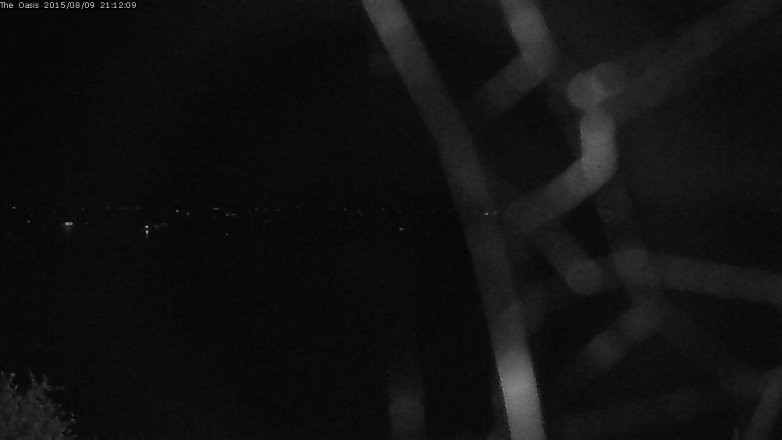 Lake Travis webcam, August 9, 2015 8:20 PM CT