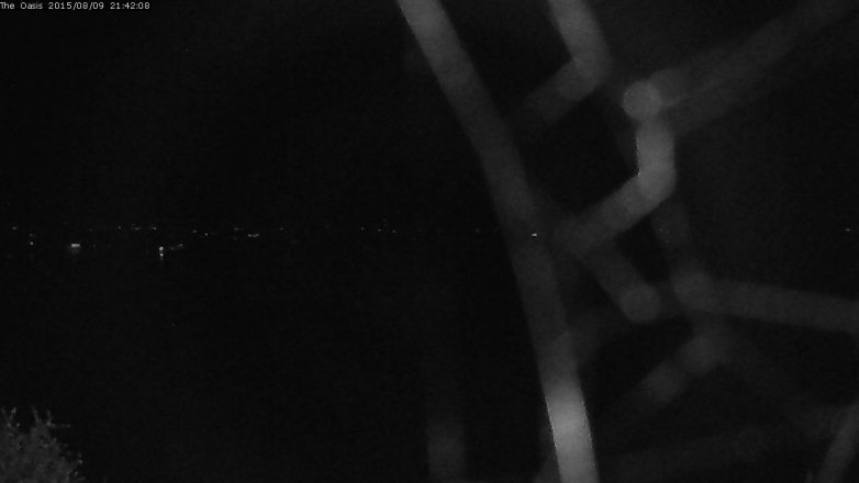 Lake Travis webcam, August 9, 2015 8:50 PM CT