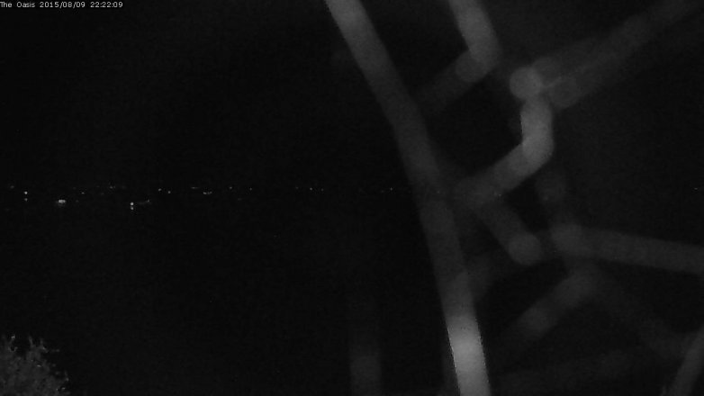 Lake Travis webcam, August 9, 2015 9:30 PM CT