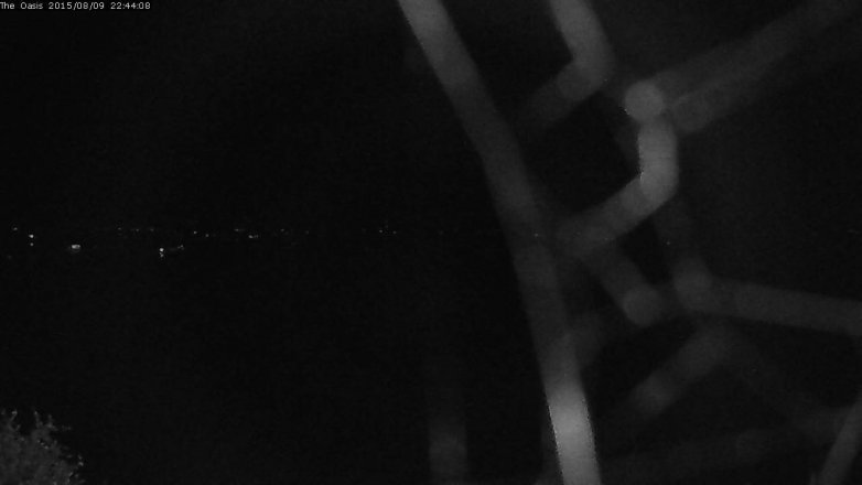 Lake Travis webcam, August 9, 2015 9:50 PM CT