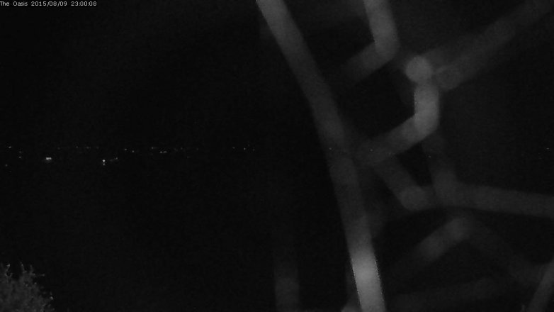 Lake Travis webcam, August 9, 2015 10:05 PM CT