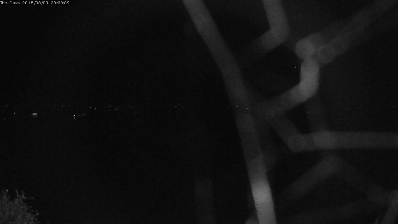 Lake Travis webcam, August 9, 2015 10:15 PM CT