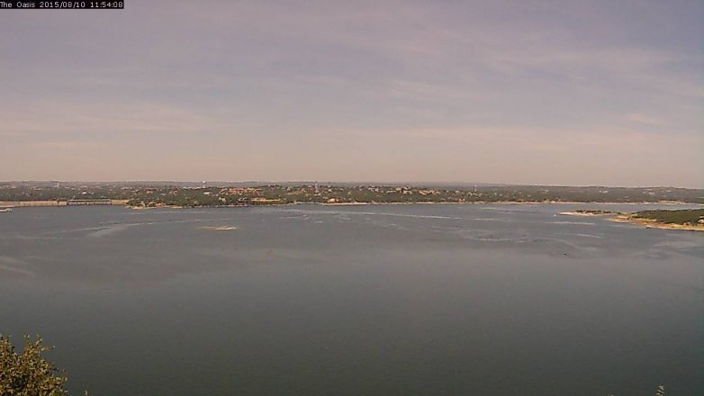 Lake Travis webcam, August 10, 2015 11:00 AM CT