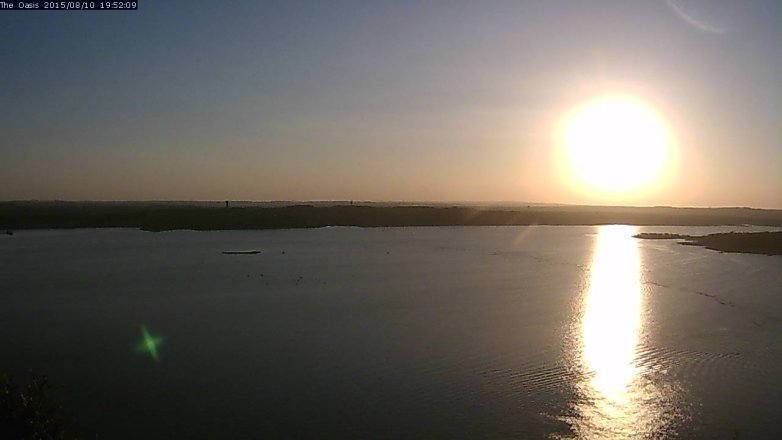 Lake Travis webcam, August 10, 2015 7:00 PM CT