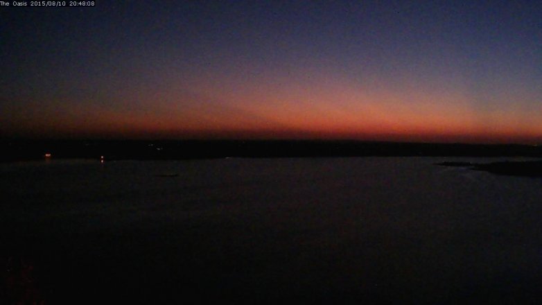 Lake Travis webcam, August 10, 2015 7:55 PM CT