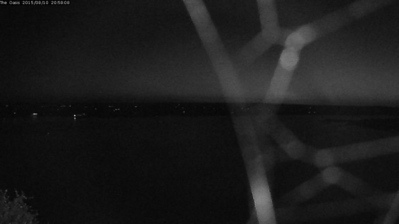 Lake Travis webcam, August 10, 2015 8:05 PM CT