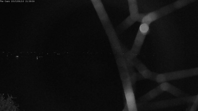 Lake Travis webcam, August 10, 2015 8:45 PM CT
