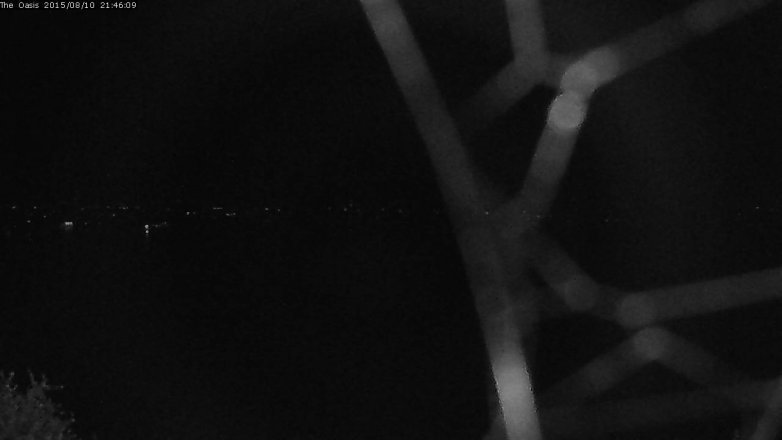 Lake Travis webcam, August 10, 2015 8:50 PM CT