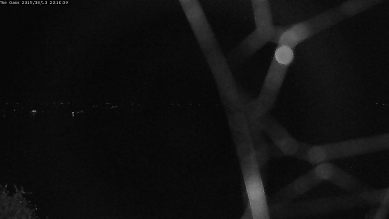 Lake Travis webcam, August 10, 2015 9:15 PM CT