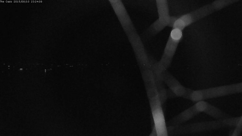 Lake Travis webcam, August 10, 2015 10:30 PM CT