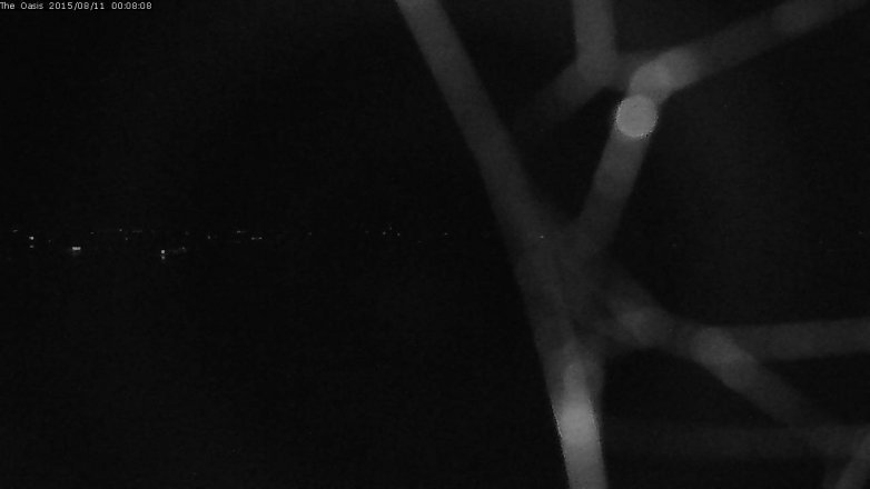 Lake Travis webcam, August 10, 2015 11:15 PM CT