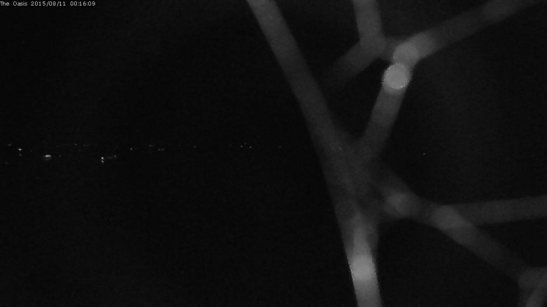 Lake Travis webcam, August 10, 2015 11:25 PM CT