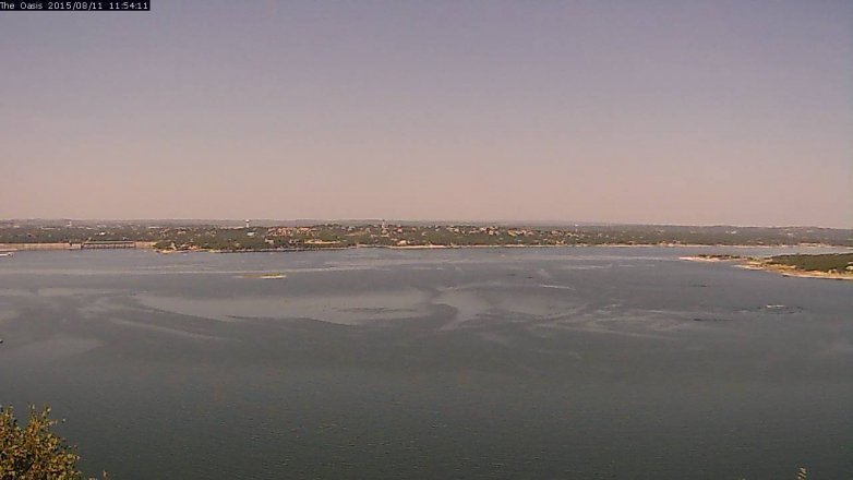 Lake Travis webcam, August 11, 2015 11:00 AM CT