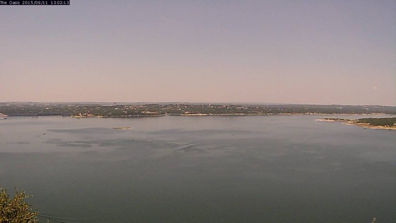Lake Travis webcam, August 11, 2015 12:10 PM CT