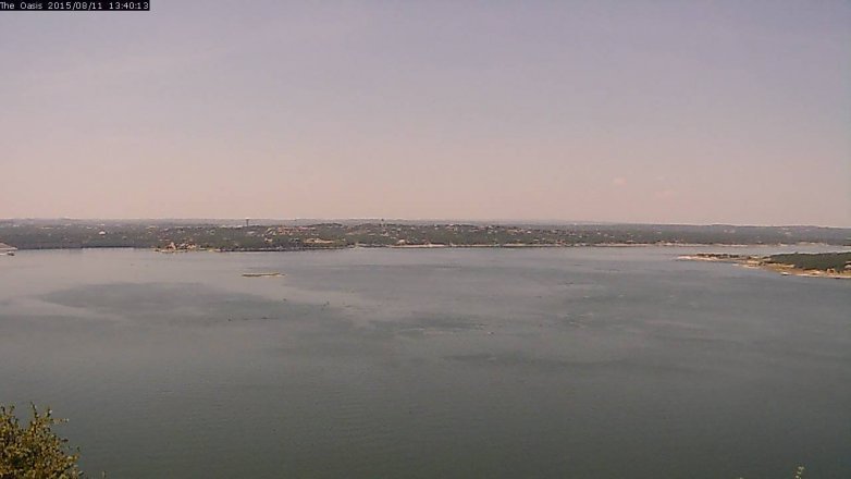 Lake Travis webcam, August 11, 2015 12:45 PM CT