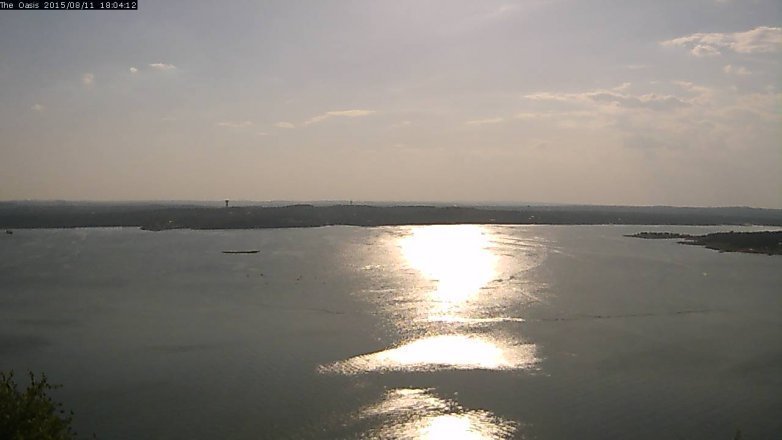 Lake Travis webcam, August 11, 2015 5:10 PM CT