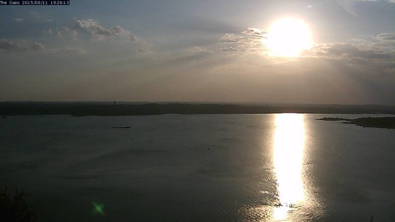 Lake Travis webcam, August 11, 2015 6:30 PM CT