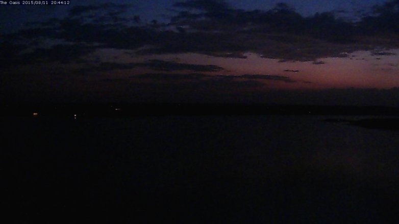 Lake Travis webcam, August 11, 2015 7:50 PM CT