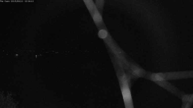 Lake Travis webcam, August 11, 2015 9:40 PM CT