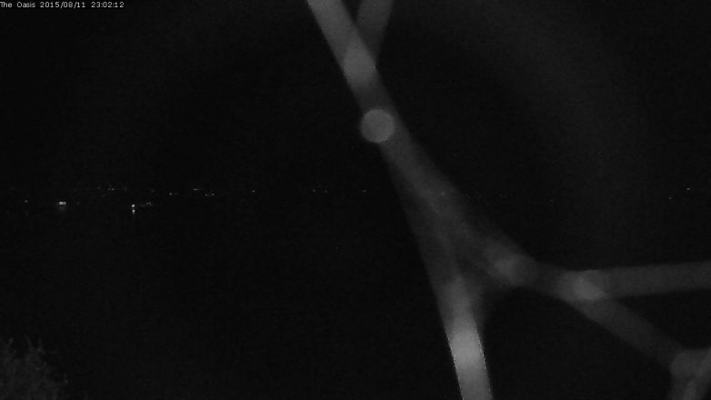 Lake Travis webcam, August 11, 2015 10:10 PM CT