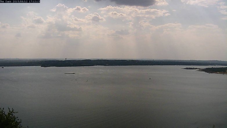 Lake Travis webcam, August 12, 2015 4:20 PM CT