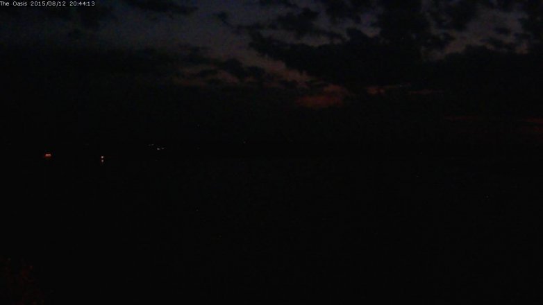 Lake Travis webcam, August 12, 2015 7:50 PM CT