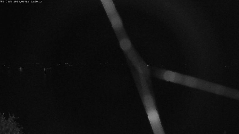 Lake Travis webcam, August 12, 2015 9:25 PM CT