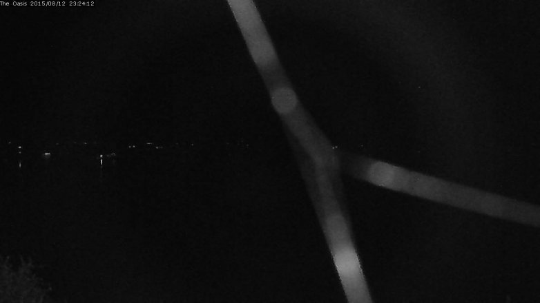 Lake Travis webcam, August 12, 2015 10:30 PM CT
