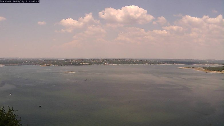 Lake Travis webcam, August 13, 2015 11:50 AM CT