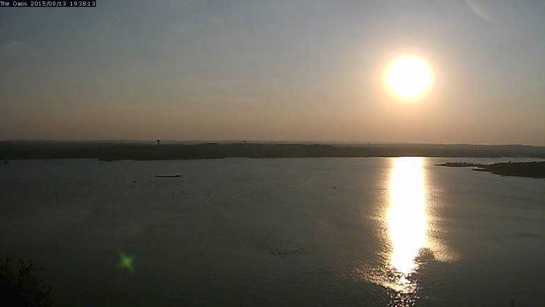 Lake Travis webcam, August 13, 2015 6:45 PM CT