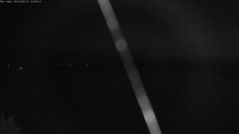 Lake Travis webcam, August 13, 2015 8:05 PM CT