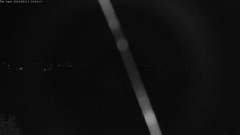 Lake Travis webcam, August 13, 2015 9:10 PM CT
