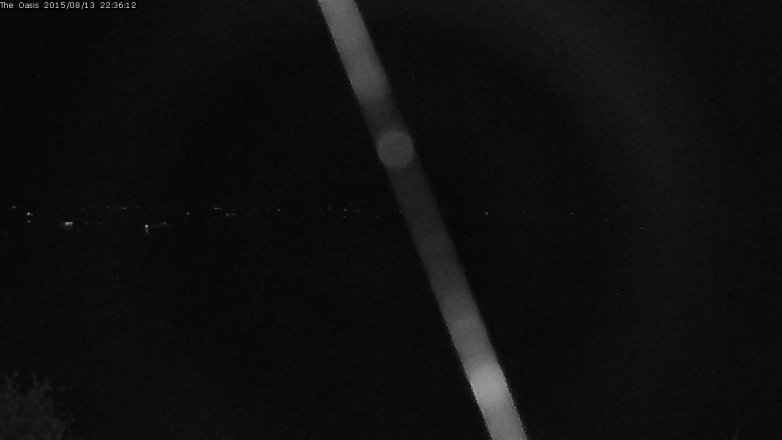 Lake Travis webcam, August 13, 2015 9:40 PM CT